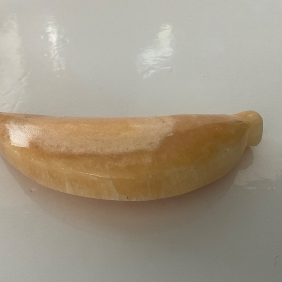 6 PIECES OF VINTAGE ALABASTER ONYX MARBLE FRUIT MCM - Picture 7 of 9